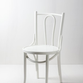 Thonet chair, white chair classic for rent