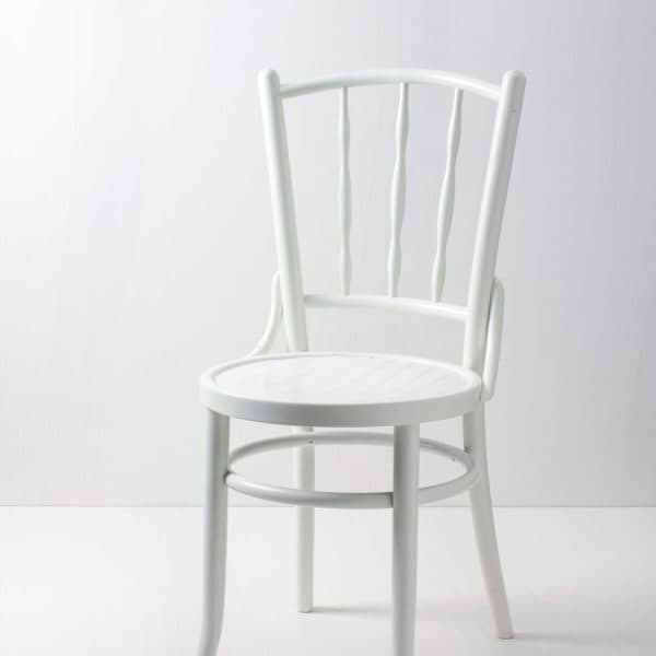 Vintage chair, Thonet chair, elegant wooden chairs rent, white