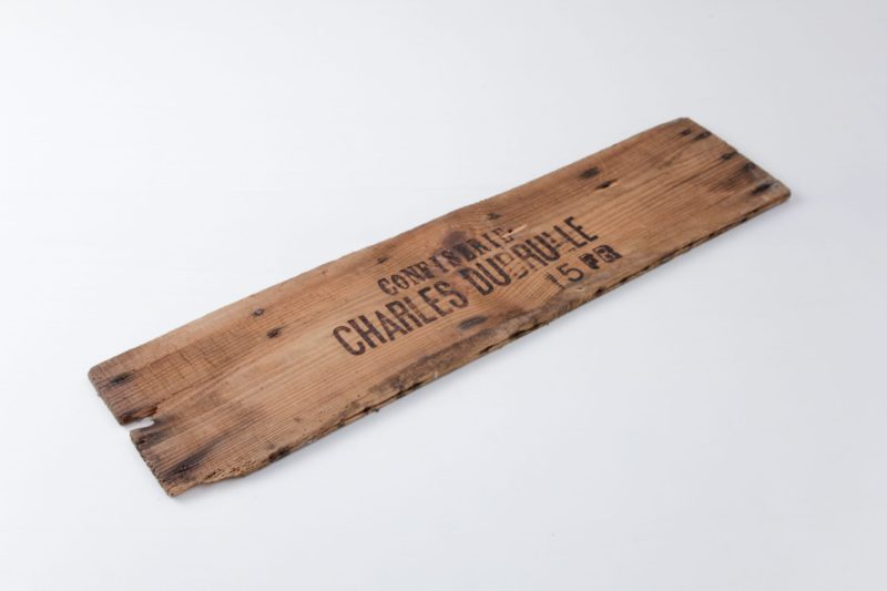 Wooden sign, rustic decoration, event, trade fair