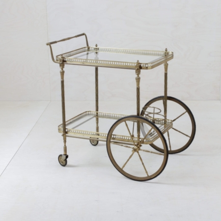 Vintage bar trolley for bar, lounge, shooting rent, hire