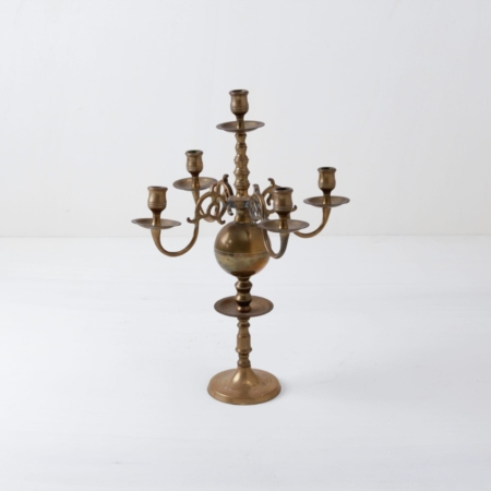 Large brass candlestick, rent, room decoration, wedding table