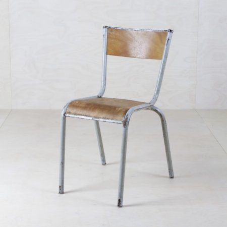 Vintage metal chairs for rent